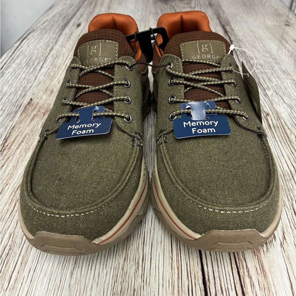 George Men's Olive and Tan Sneakers